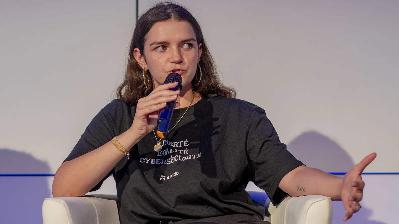 Madeline Lawrence, d'Aikido Security, pendant le panel Sovereignty Recovery Plan
